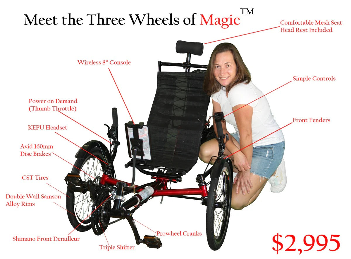Three Wheels of Magic - All Electric Recumbent Trike