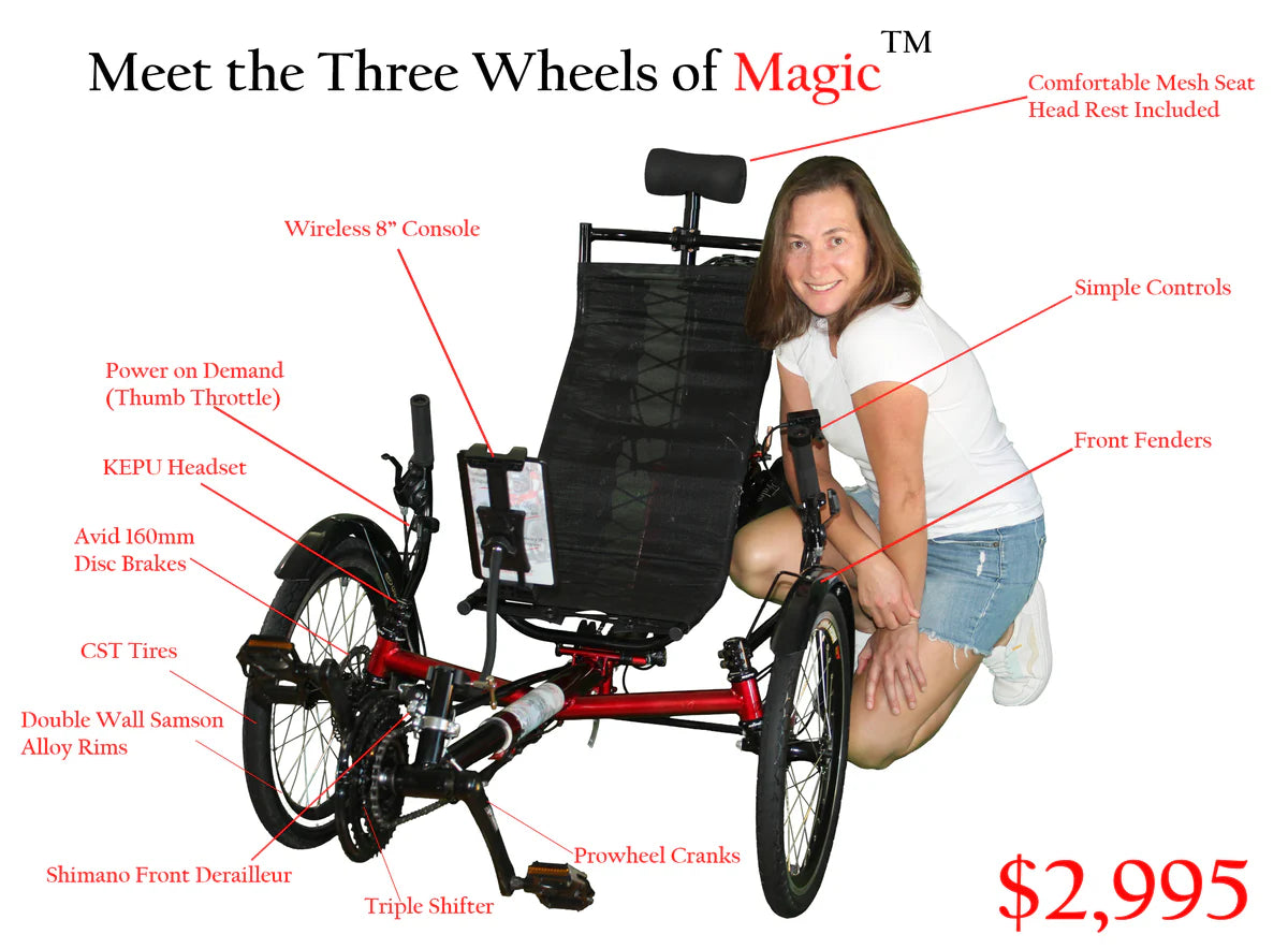 Three Wheels of Magic - All Electric Recumbent Trike