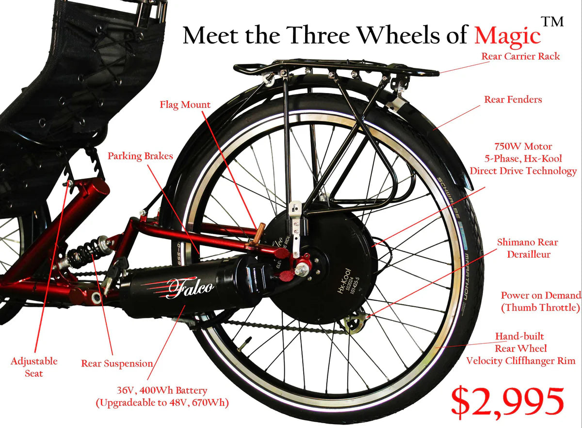 Three Wheels of Magic - All Electric Recumbent Trike
